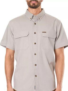 Men's Smith's Workwear Short Sleeve Shirt in Light Taupe XL Never Worn!